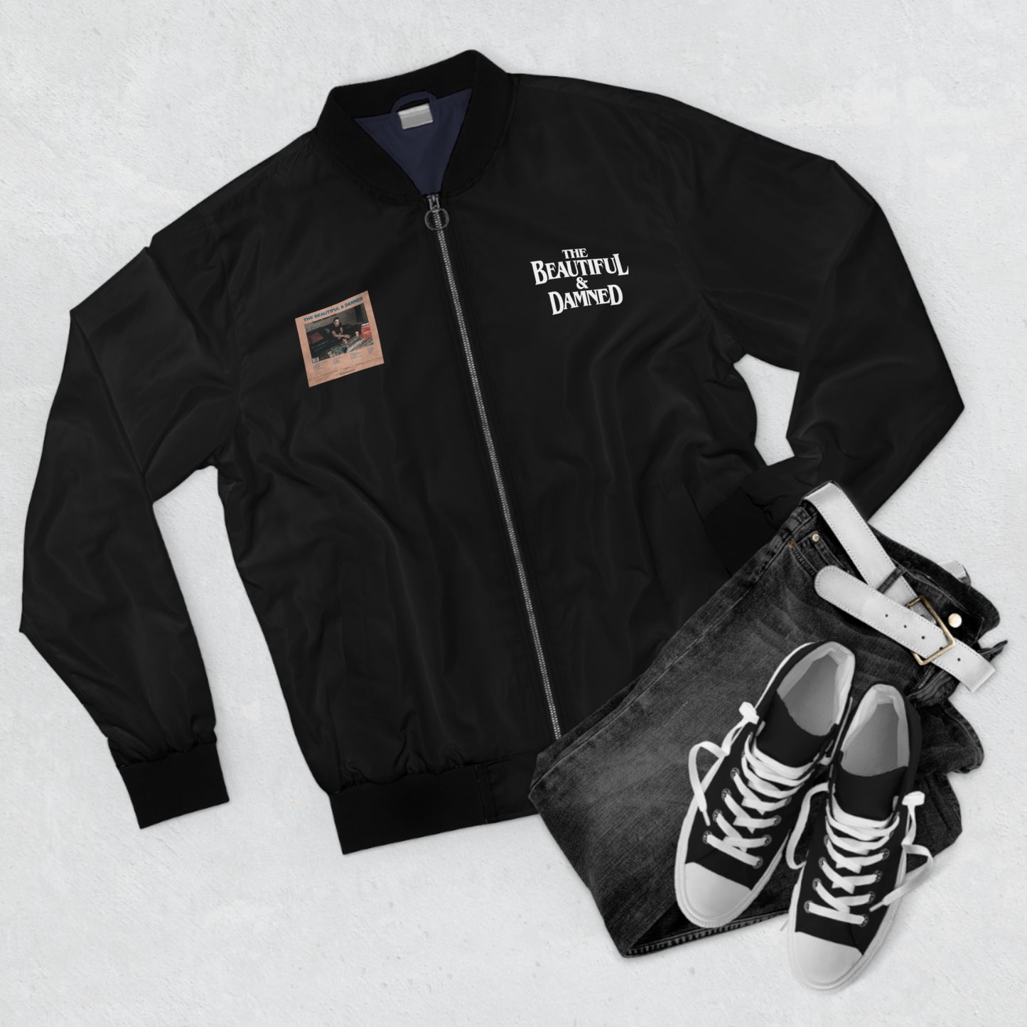 G-Eazy The Beautiful & Damned Black Bomber Jacket | G Eazy Album Jacket
