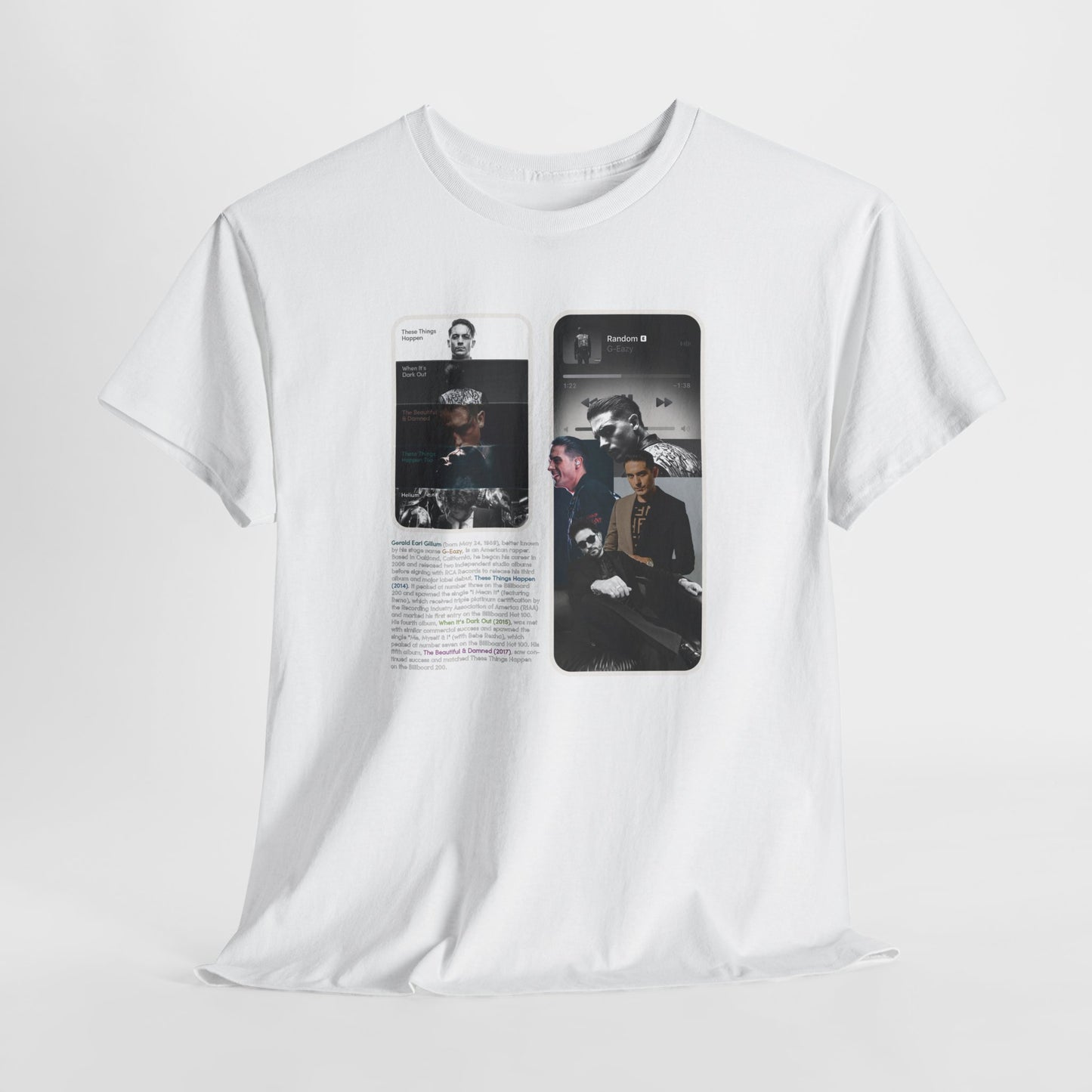G-Eazy T-Shirt | G Eazy Lyrics, Albums & Photos Tee