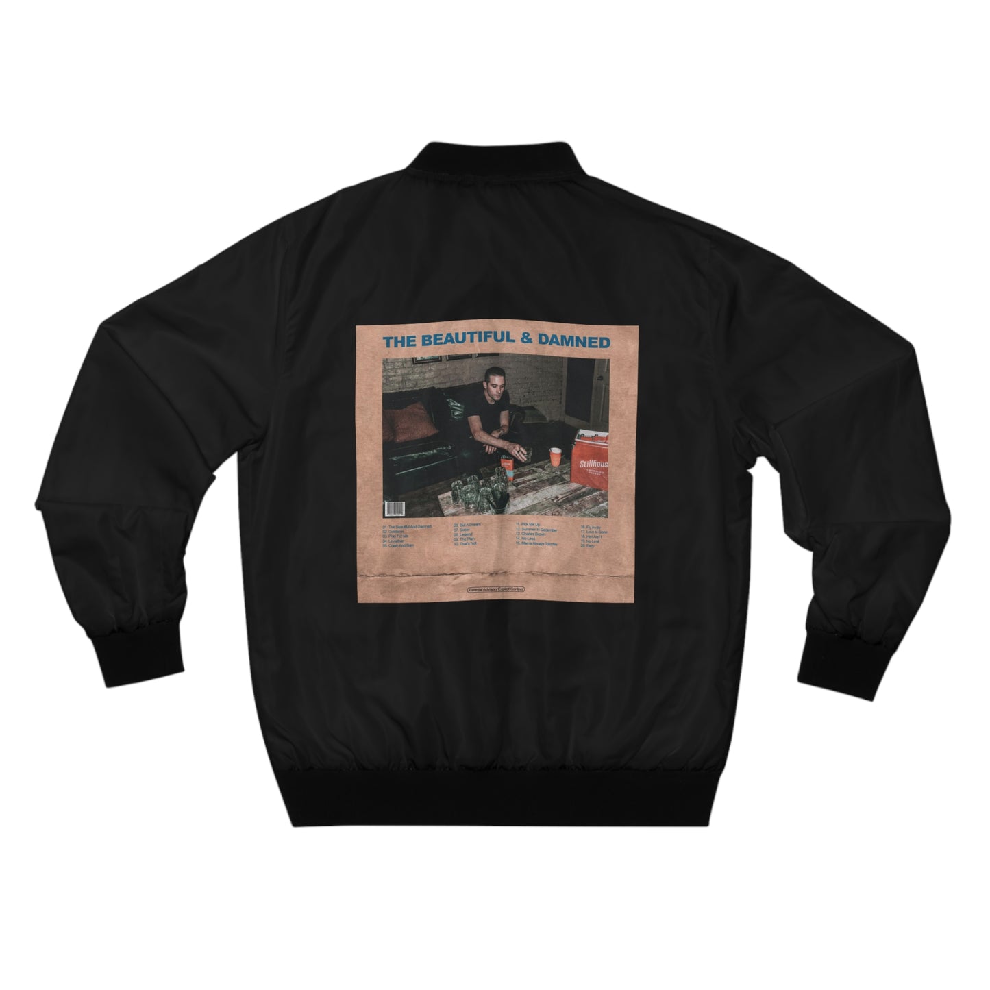 G-Eazy The Beautiful & Damned Black Bomber Jacket | G Eazy Album Jacket